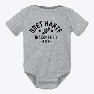 Bret Harte Elementary School Track and Field Baby Onesie