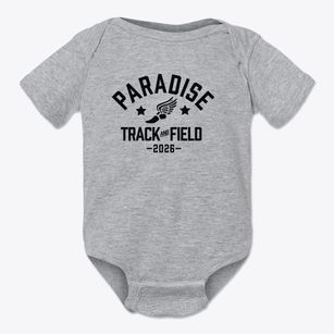 Paradise Christian School Track and Field Baby Onesie