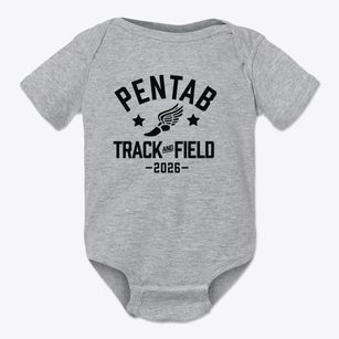 Pentab Academy Track and Field Baby Onesie