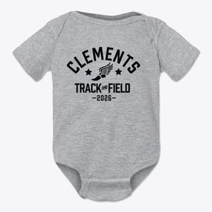 Clements Middle School Track and Field Baby Onesie