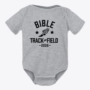 Bible Baptist School Track and Field Baby Onesie