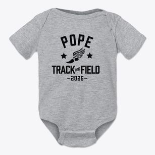 Pope High School Track and Field Baby Onesie