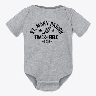St Mary Parish Track and Field Baby Onesie