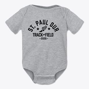 Saint Paul Our Lady Of Vilna School Track and Field Baby Onesie