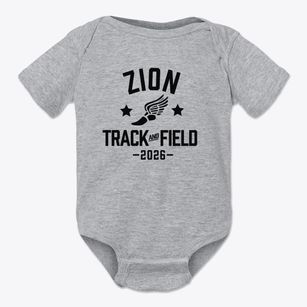Zion Christian Academy Track and Field Baby Onesie