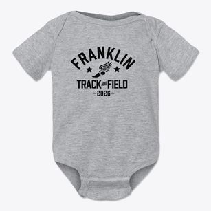 Franklin Elementary School Track and Field Baby Onesie