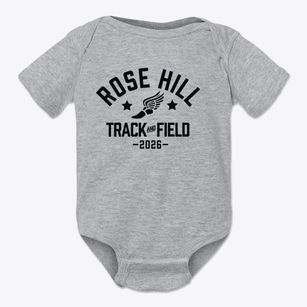 Rose Hill Middle School Track and Field Baby Onesie