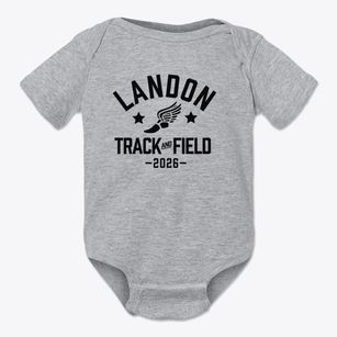 Landon Middle School Track and Field Baby Onesie