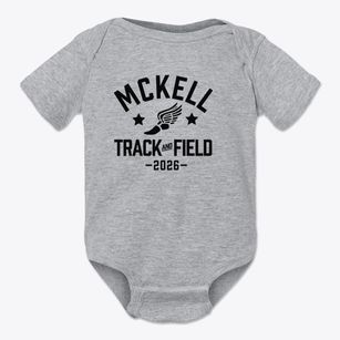 Mckell Middle School Track and Field Baby Onesie