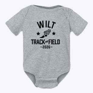 Wilt Elementary School Track and Field Baby Onesie