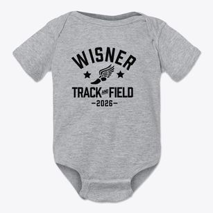 Wisner Elementary School Track and Field Baby Onesie