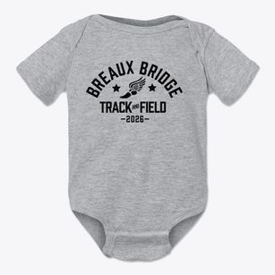 Breaux Bridge High School Track and Field Baby Onesie