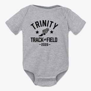 Trinity Catholic School Track and Field Baby Onesie
