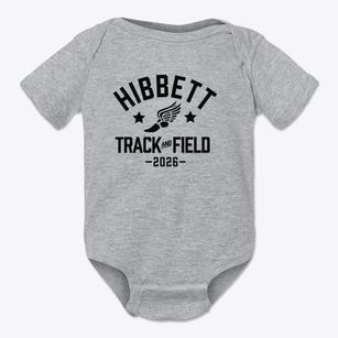 Hibbett Middle School Track and Field Baby Onesie