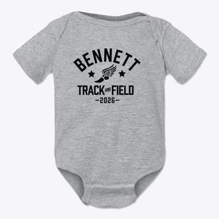 Bennett Public School Track and Field Baby Onesie