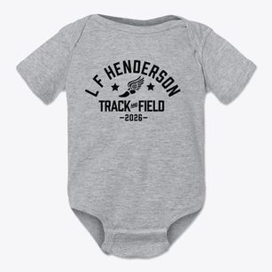 L F Henderson Intermediate School Track and Field Baby Onesie