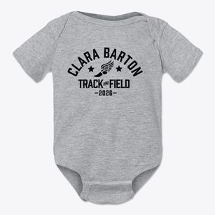Clara Barton Elementary School Track and Field Baby Onesie