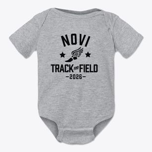 Novi Middle School Track and Field Baby Onesie