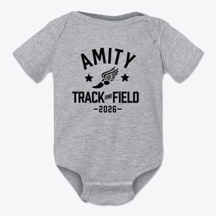 Amity Elementary School Track and Field Baby Onesie