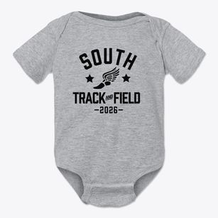 South Middle School Track and Field Baby Onesie