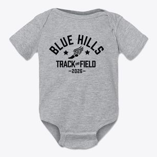 Blue Hills Elementary School Track and Field Baby Onesie