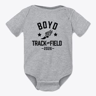 Boyd Elementary School Track and Field Baby Onesie
