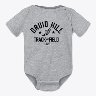 Druid Hill Elementary School Track and Field Baby Onesie