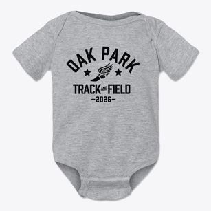 Oak Park Middle School Track and Field Baby Onesie