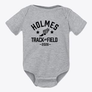 Holmes Junior High School Track and Field Baby Onesie