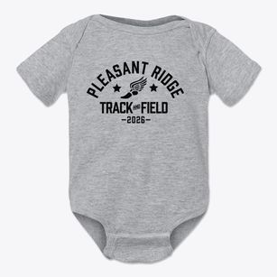 Pleasant Ridge Elementary School Track and Field Baby Onesie