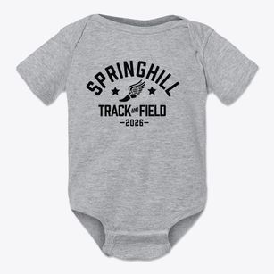 Springhill Middle School Track and Field Baby Onesie