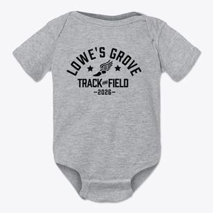 Lowe's Grove Middle School Track and Field Baby Onesie
