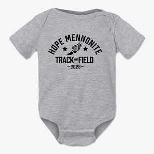 Hope Mennonite School Track and Field Baby Onesie