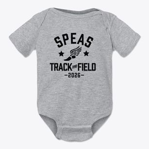 Speas Elementary School Track and Field Baby Onesie