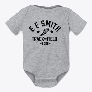 E E Smith Middle School Track and Field Baby Onesie