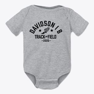 Davidson I B Middle School Track and Field Baby Onesie