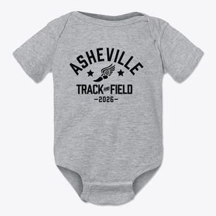 Asheville Middle School Track and Field Baby Onesie