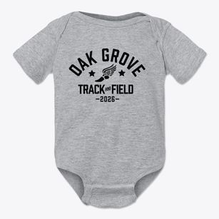 Oak Grove Middle School Track and Field Baby Onesie