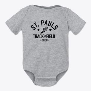 Saint Pauls Middle School Track and Field Baby Onesie