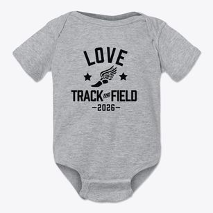 Love Memorial Elementary School Track and Field Baby Onesie