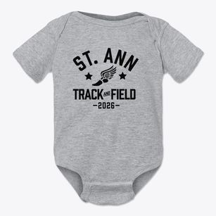 St. Ann Catholic Church Track and Field Baby Onesie