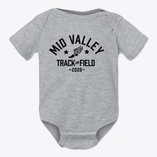 Mid Valley Elementary School Track and Field Baby Onesie