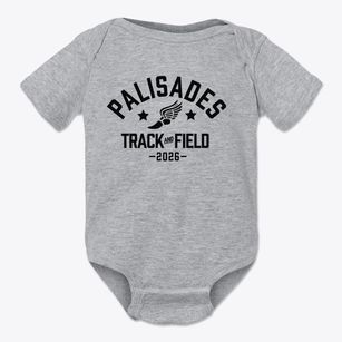Palisades Elementary School Track and Field Baby Onesie