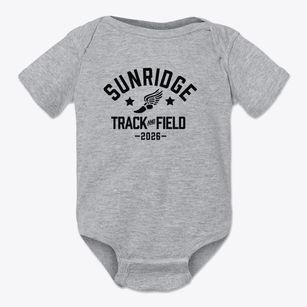 Sunridge Middle School Track and Field Baby Onesie