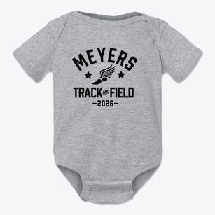 Elmer L. Meyers Senior High School Track and Field Baby Onesie