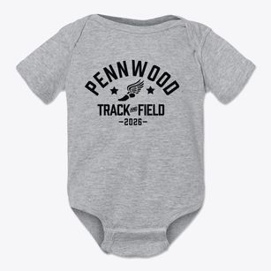 Pennwood Middle School Track and Field Baby Onesie