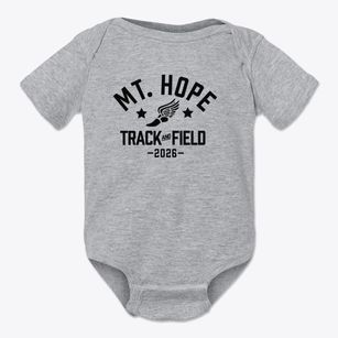 Mt. Hope High School Track and Field Baby Onesie