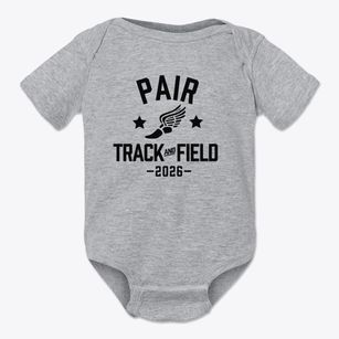 Pair Elementary School Track and Field Baby Onesie