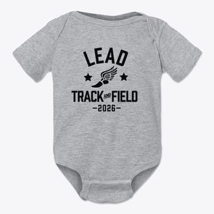 Lead Academy High School Track and Field Baby Onesie