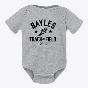 Bayles Elementary School Track and Field Baby Onesie